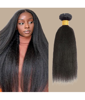 Tissage Cheveux Vierge Human Hair Yaki Straight 7A Brun Foncé 1B 100 Gr en ligne des produits 