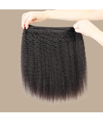 Tissage Cheveux Vierge Human Hair Yaki Straight 7A Brun Foncé 1B 100 Gr en ligne des produits 