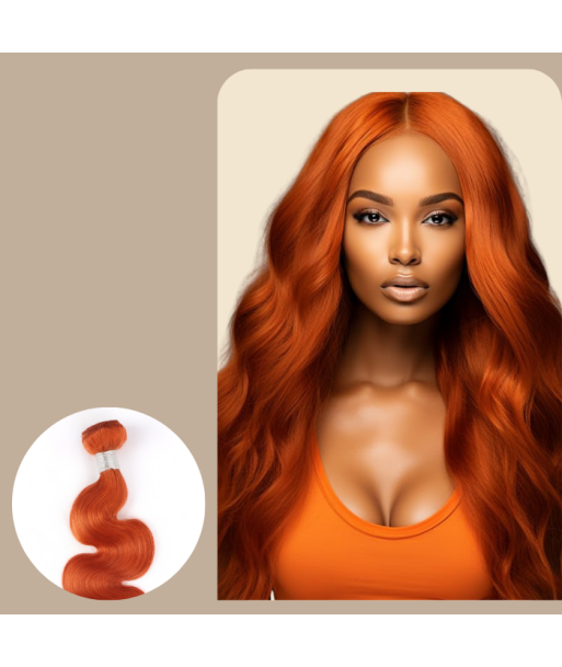 Tissage Cheveux Vierge Human Hair Body Wave 7A Ginger 350 100 Gr Fin de série