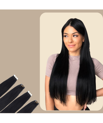 Extensiones adhesivas rígidas Negro pas cher