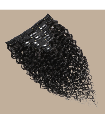 Kit de extensiones con clip Deep Wave Black 120g sélection de produits