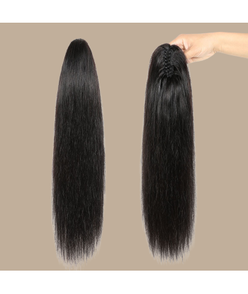 Coleta Castaño Oscuro Natural Clip Remy Hair Straight Comparez plus de prix