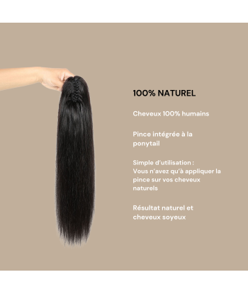 Coleta Castaño Oscuro Natural Clip Remy Hair Straight Comparez plus de prix